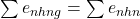 \sum e_{nhường} = \sum e_{nhận}