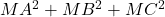 MA^2 + MB^2 + MC^2