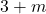 3+m